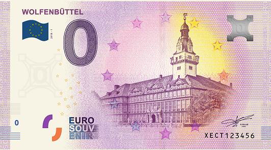 0 Euro Souvenir bankovka - WOLFENBÜTTEL 2018-1